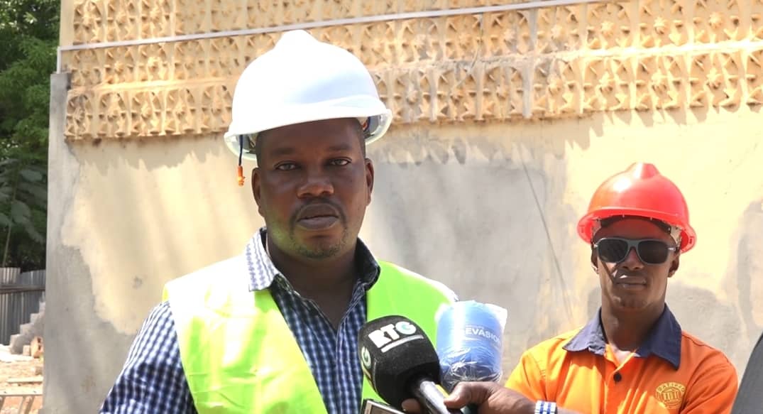 Djibril Bah, responsable du chantier